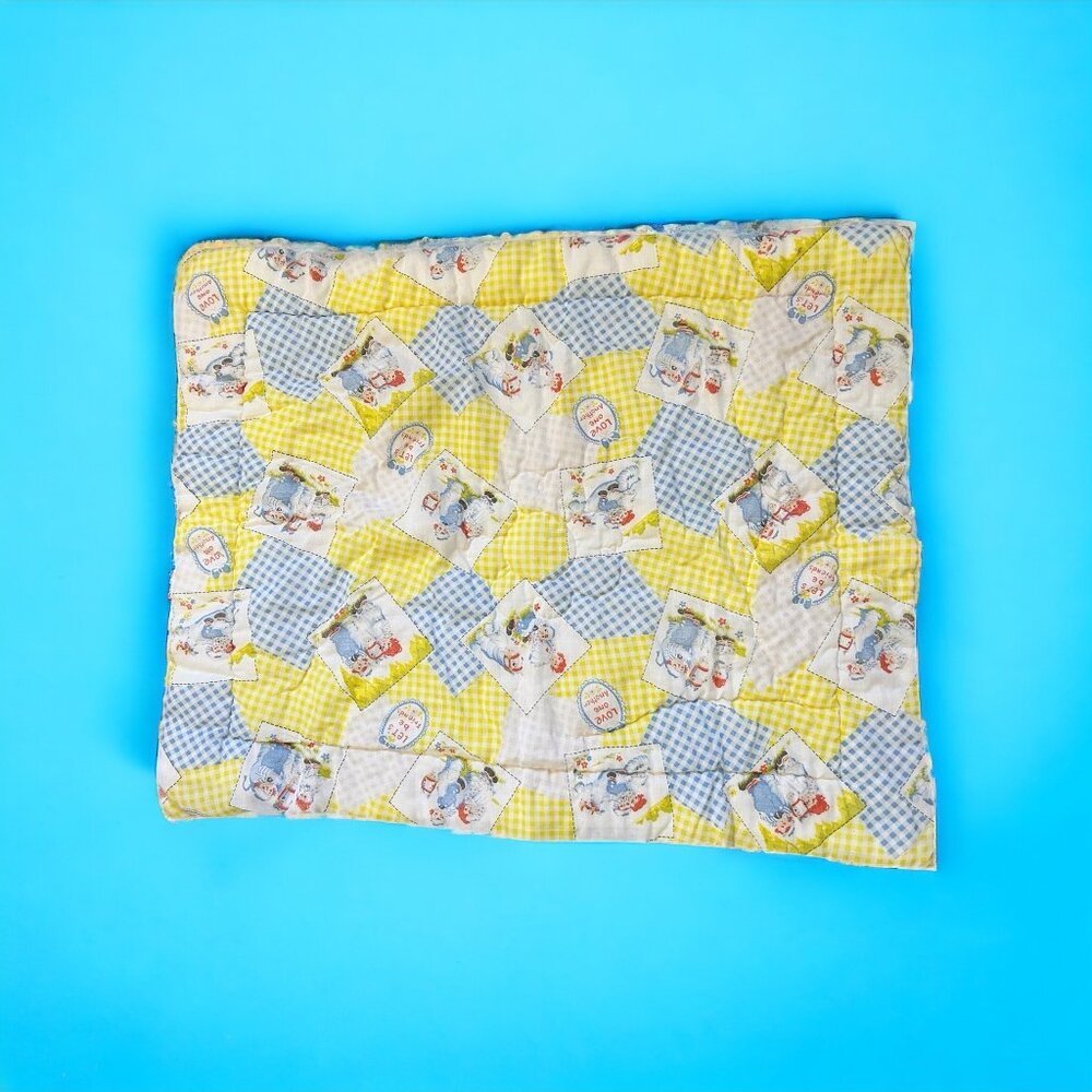 Raggedy‎ Ann Andy Baby Quilt Blanket 30x40 Horse Scene Let’s Be Friends Love One